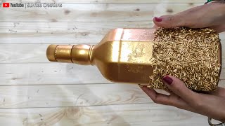 3 christmas bottle decoration ideas | Easy Christmas bottle art ideas 2023