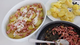 Горячее блюдо ТАРТИФЛЕТ. Французская кухня.