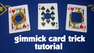 A very holey card trick/Gimmick card trick tutorial