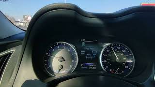 Infiniti Q50 Hybrid - electric start with kickdown acceleration from 50 to 150km/h in 5 seconds.