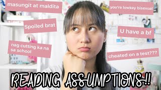 READING PEOPLE'S ASSUMPTIONS ABOUT ME | Lexy Rodriguez