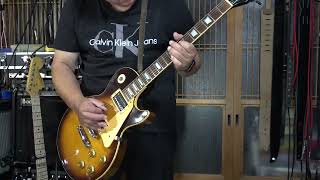 〖エフェクターで歪ませてみた〗AriaProII LesPaul Standard model ’70年代 ＆ Lovepedal Blackface Deluxe  一発撮り 即興アドリブギター02