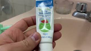 Dr  Brown's Fluoride Free Baby Toothpaste,Infant & Toddler Oral Care,Mixed Fruit Review