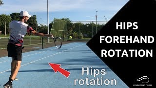 Tennis Forehand: Hips Rotation For More Power | Connecting Tennis