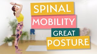 Standing Pilates for Spinal Mobility and Great Posture | 20 Minute Pilates Workout and Stretch