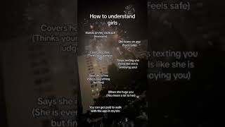 how to understand girls.