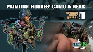 Painting Scale Figure Camo - MG42 Gunner Pt 1