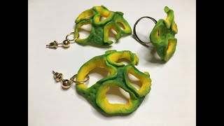 Boho Hollow Earrings in Polymer Clay /DIY /Tutorial    #diy #claytutorial #polymerclayarts #artwork