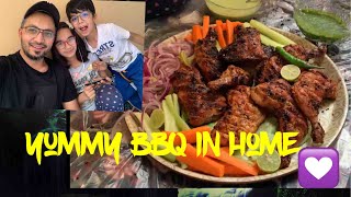 YUMMY BBQ IN HOUSE VLOG #bbq #Naeemoahmed #NAEEMAHMEDVLOG