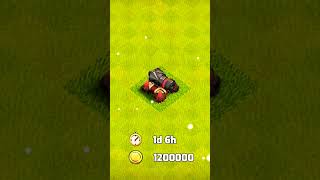 level 1 to max level 21 cannon upgrade in Coc (Clash of Clans) #coc #supercell #cocnewupdate