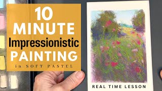 10 Minutes to an Impressionistic Painting / Easy Beginner-Friendly Lesson