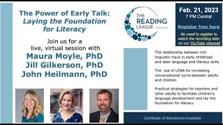 The Power of Early Talk: Laying the Foundation for Early Literacy