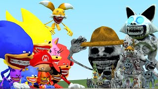 All New Zoonomaly Monsters Vs All Sonic Tapes Family In Garry's Mod