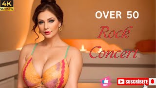 (4K)  Natural Older Woman Over 50  - Rock Concert  -  Ai Art lookbook Fashion Beauty