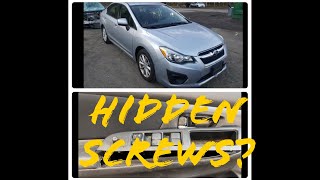 How to remove door panel and window switch on a Subaru Impreza!