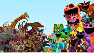 New Zoochosis Monsters Vs New Smiling Critters Poppy Playtime Chapter 3 In Garry's Mod