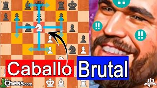 El Número uno del Mundo mete el Caballo Brutal! Magnus Carlsen Vs Edgar