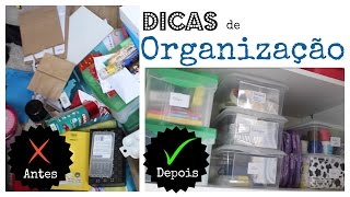 Organizando os Materiais de Artesanato!