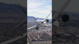 MOST DANGEROUS Airbus A320 Landing at Hollywood Burbank Airport. #shorts