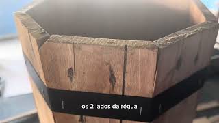 114-Parte 1-Coluna Oitavada para Pés de mesa Tábuas de Palletes