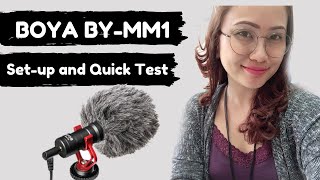 BOYA BY-MM1 MIC | SET UP & QUICK TEST