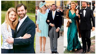 princess Stephanie and prince Guillaume of Luxembourg look So Pretty And Cute 😍😍 with Each other