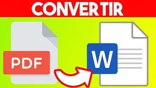 Como Convertir PDF a Word DOCX (2024) Cambiar de PDF a Archivo Word