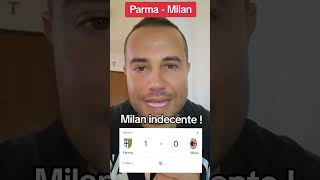 Parma - Milan primo tempo. Milan indecente!