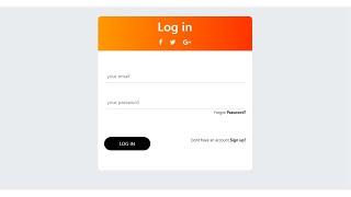 Attractive login form in HTML | CSS | BOOTSTRAP