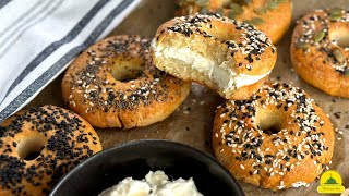 Only 2 ingredients keto Bagels🥯Low carb-high protein-No gluten -No yeast-easy to make/healthy🥯