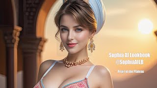 4K AI Girl Lookbook - Enchanted Landscapes: AI Sophia in the Pearl of the Plateau