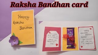 how to make Raksha Bandhan card/diy Raksha Bandhan card/diy Rakhi card/gretting card for Rakhi/