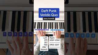 Veridis Quo piano tutorial #daftpunk #piano #tutorial