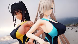 【MMD】Naughty [Asuna & Karin]