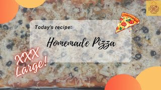 Best Pizza Recipe| XXXL SIZE | #homemade & #quickrecipe | Quick Cooking Recipes | how to make #pizza