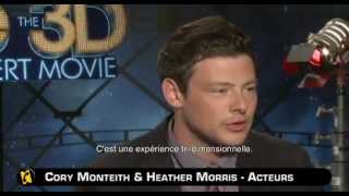 Glee Cast on Tour 3D Interview VOSTFR