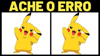 👀ENCONTRE OS 7 ERROS NO POKEMON (Mega Desafio) Ache o Erro | Jogo dos 7 Erros | TV Quiz