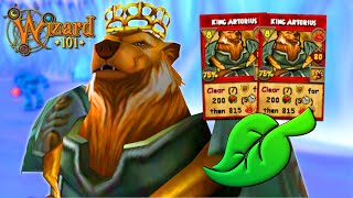 Wizard101 Level 170 Myth PvP: He Spammed FIRE King Art On A LIFE?!