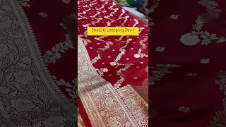 Shadi ki shopping day-1 #minivlog #banarasisaree #shadi #ytshorts #shorts #bridetobe #youtubeshorts