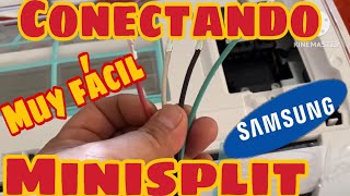 Como Conectar Un Minisplit Marca Samsung Inverter de 1 Tonelada O 12000 BTU Voltaje 220 👌🪛👍🏻