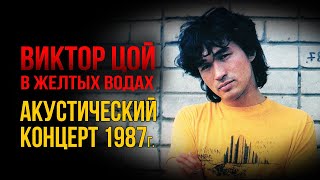 Редкая запись концерта Виктора Цоя 1987г.  Желтые воды.  Самое загадочное выступление Виктора Цоя!