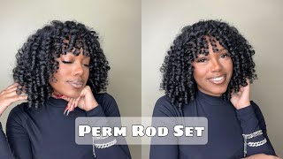 Perm Rod Set on Natural Hair