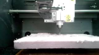 3D CNC milling with a 10x10" foam piece