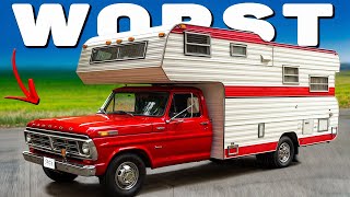 15 Worst American RVs and Motorhomes in 1950-1970s America!