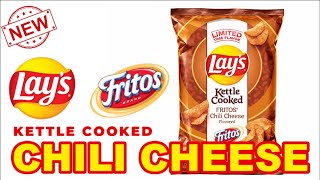 NEW! Lay's x Fritos Chili Cheese Kettle Cooked Chips 2022 FLAVOR SWAP!