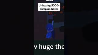 Unboxing 5000+ pumpkin boxes in Lumber Tycoon 2 #roblox