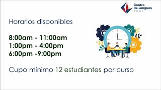 Información general cursos vacacionales