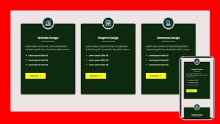 Responsive Grid Card Using HTML & CSS