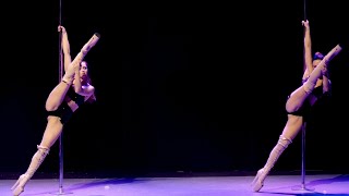 MONIKA KOZAK & MAGDALENA SIKORSKA Exotic Pole Dance International Pinup Competition Bydgoszcz 8K₿ 🇵🇱