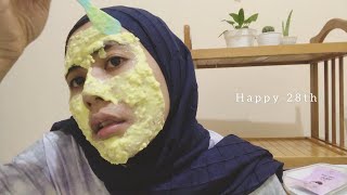 Maskeran biar awet muda sambil curhat || masker aconeskin || sheet mask iomi